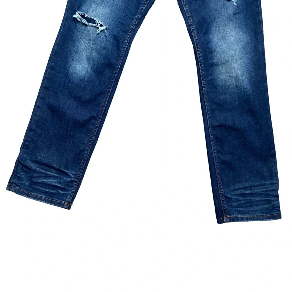 Union Bay Slim Boyfriend Straight Leg Distressed/Ripped Jeans 5